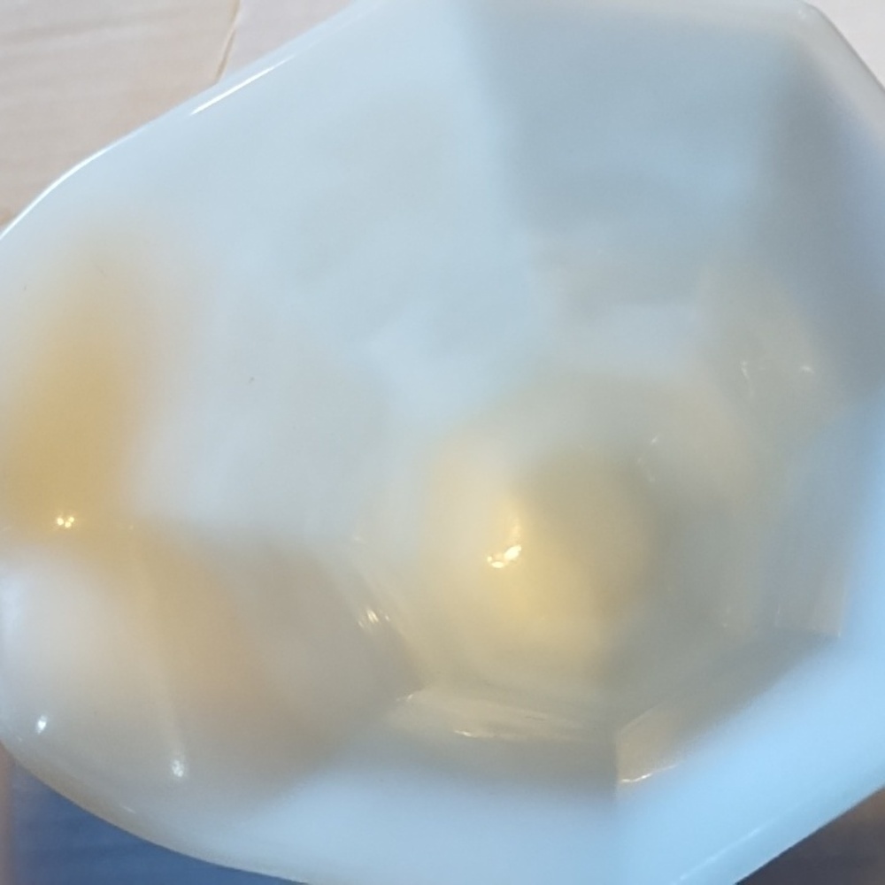 White Milk Glass Pitcher (Grape Design) - Picture 8 of 11